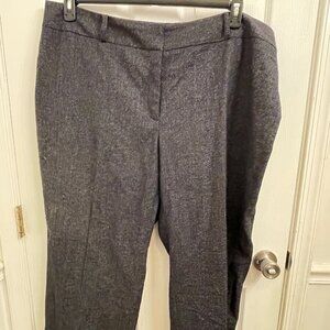 Anne Klein Black & Silver Tweed Stretch Pants size 24W